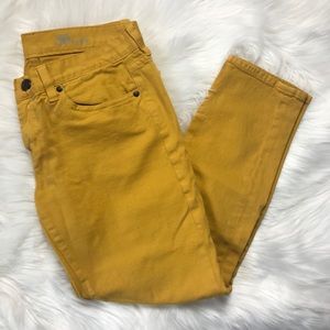 J.Crew Toothpick Ankle Pants - Mustard - Size 30